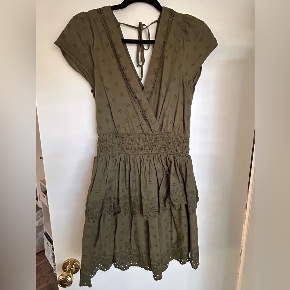 American Eagle Outfitters Olive Mini Dress